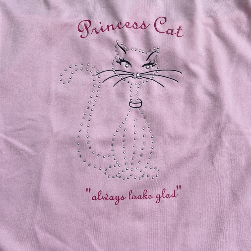 Princess Cat Rhinestone Cami Set - Picture 2 of 8